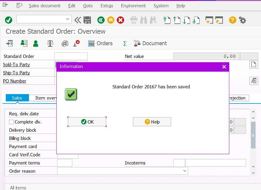 Detail On Sales Order Creation In SAP - SAPBoost.Com