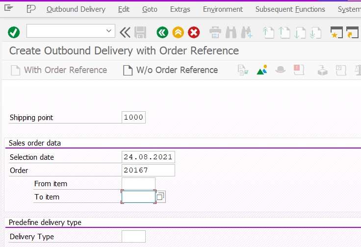 Create Outbound Delivery In SAP SD - SAPBoost.Com